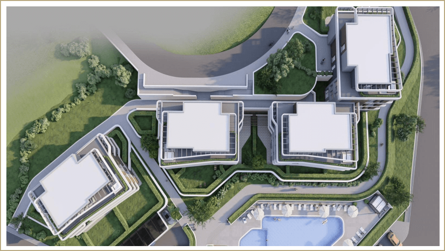 Aerial view of West Coast Hill Residences